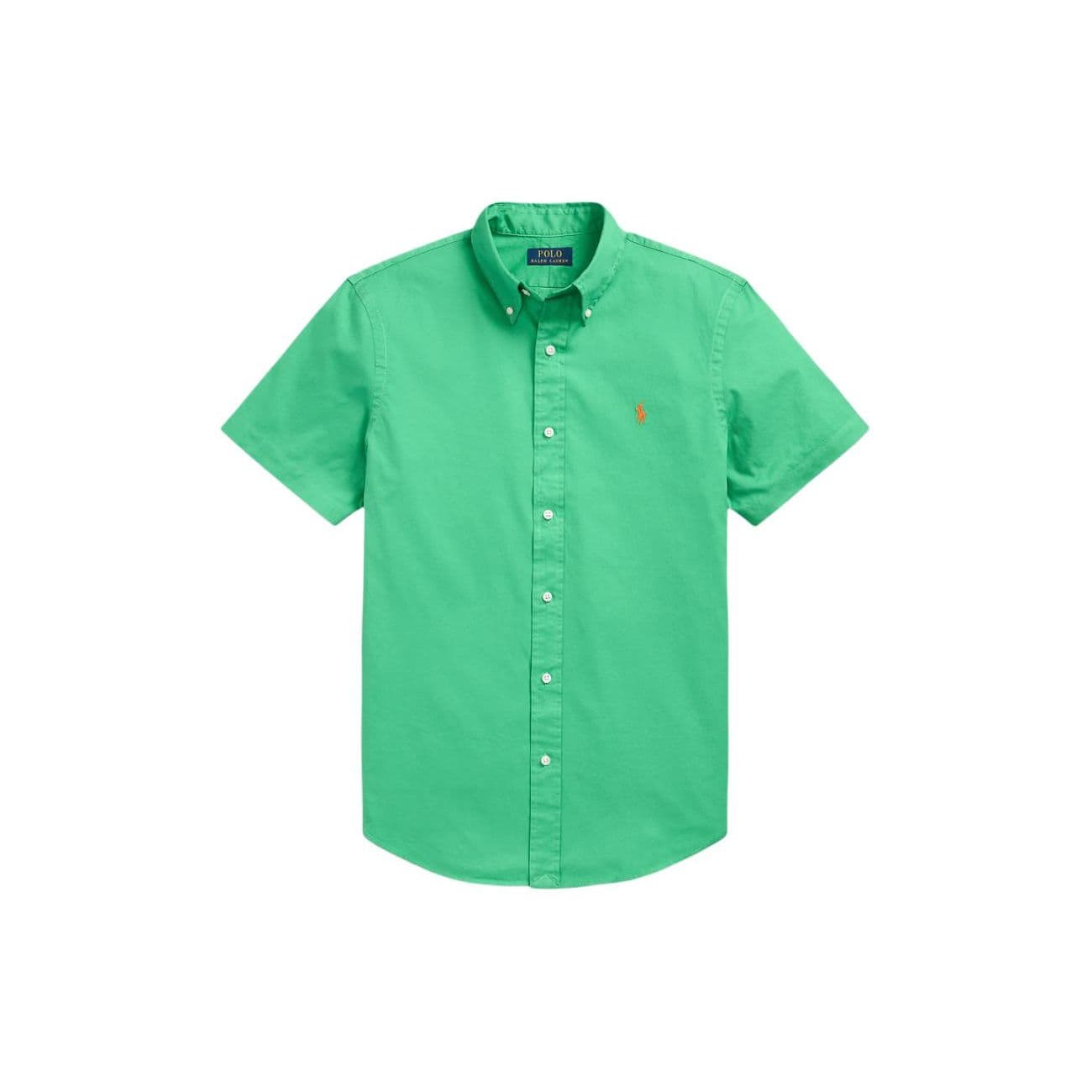 Polo Ralph Lauren Solid Color Loose Fit Pony Embroidered Short Sleeve Shirt Men shirts Green MNPOWOV1N820744-300 M
