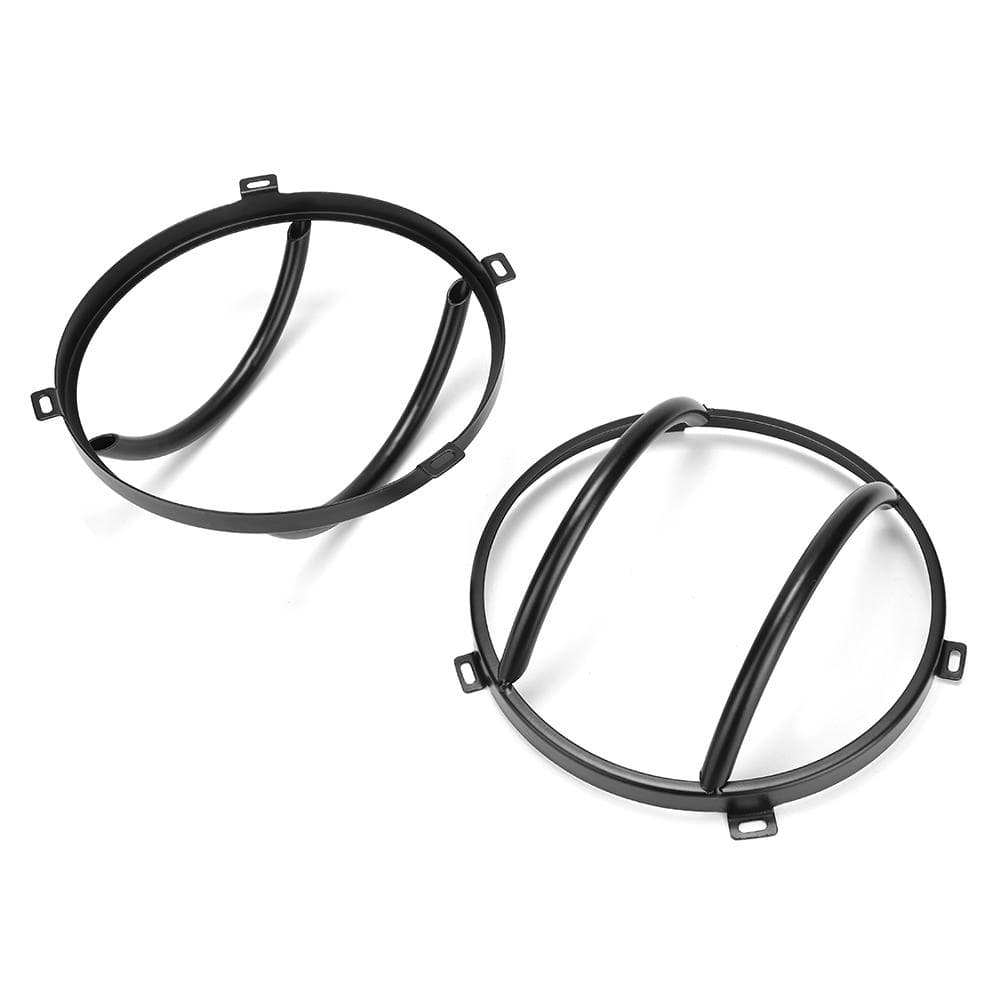 2pcs Iron Metal Taillight Rear Lamp Cover Protector Fits for Jeep Wrangler JK 20072017Black black