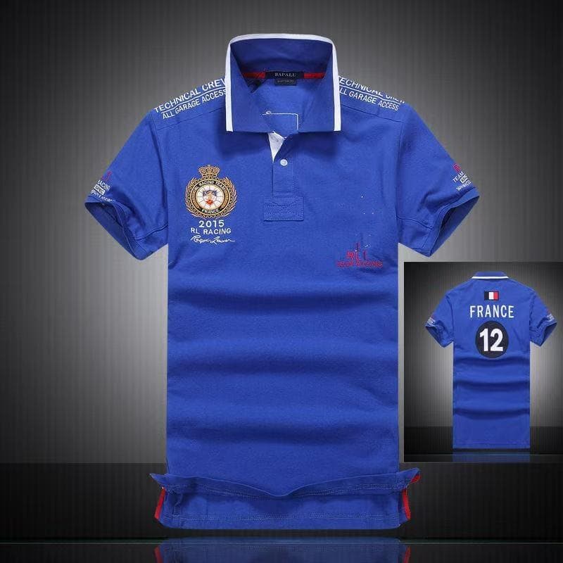 Summer Embroidery Polo Shirt Men Business Casual Polo Homme Short Sleeve Cotton Plus Size Tops M