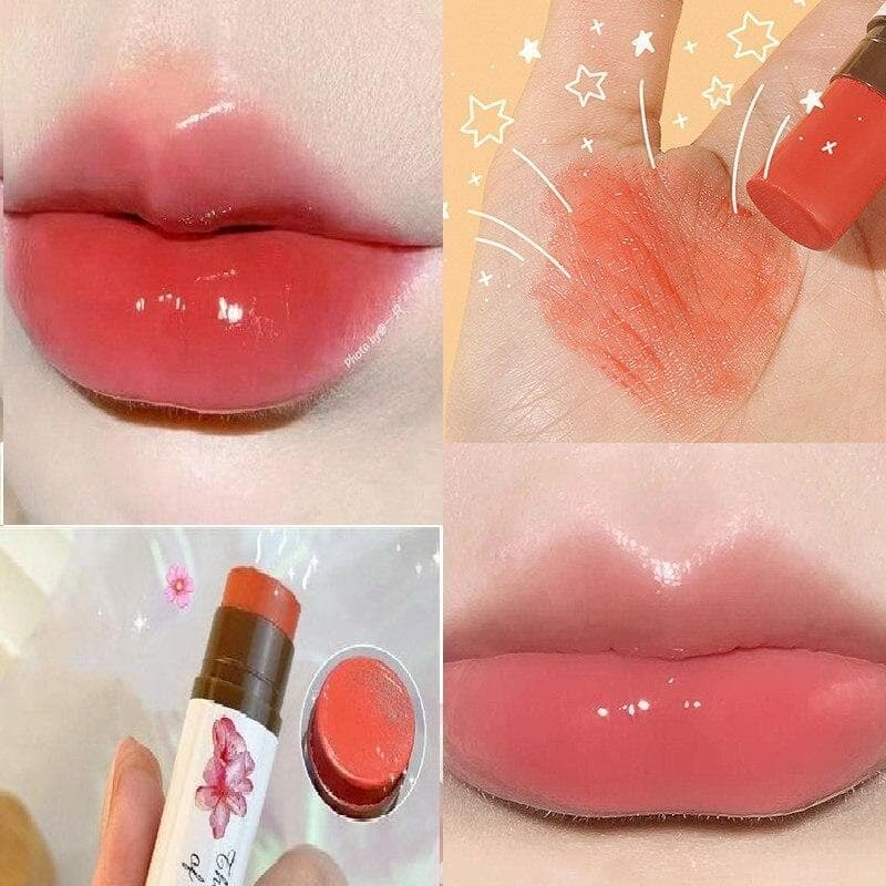 1pcs Natural Temperature Change Color Lipstick Fruity Lip Balm Moisturizing Nourishing Lip Gloss Make Up Cosmetics