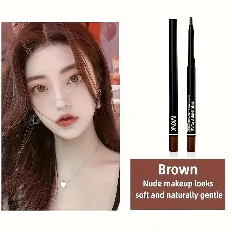Automatic Rotating Smooth Easy To Color Waterproof Non-fading Eyeliner Pencil Eyebrow Pencil Makeup Pen Eyeliner Glue Pen brown