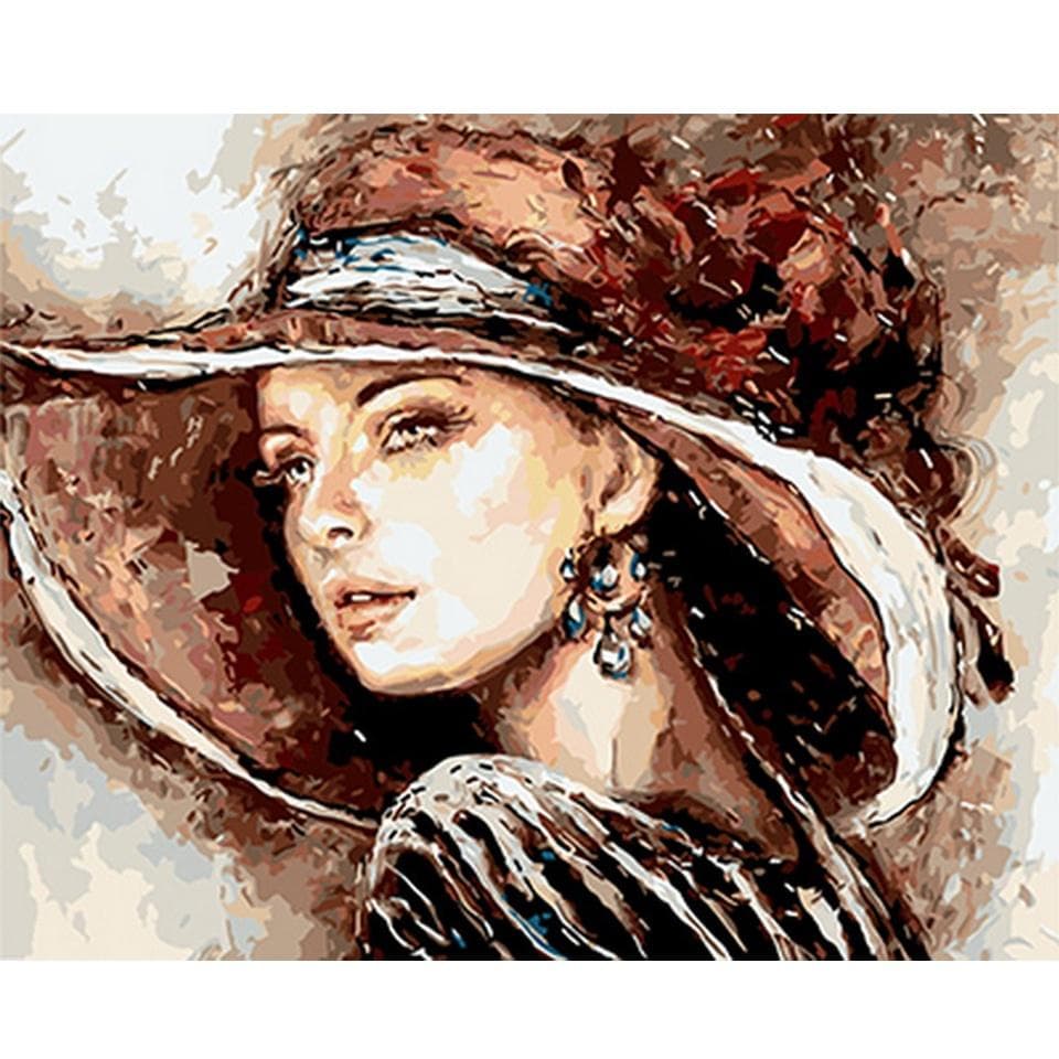 Diamond Painting Full Drill Elegant Beauty 5d Diy Diamond Embroidery Painting 20X30CM
