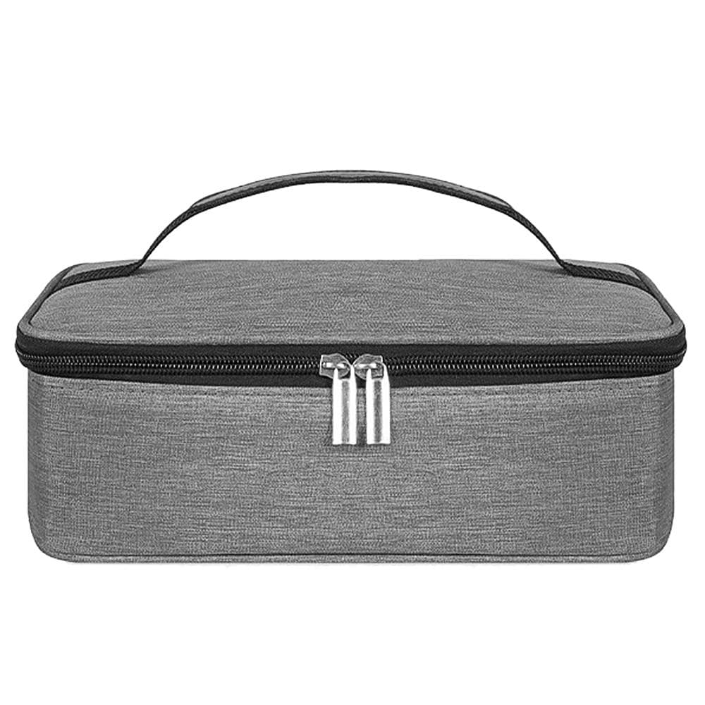 Portable Thermal Insulated Cooler Bag Mini Lunch Bag for Camping Hiking BBQ Picnics grey