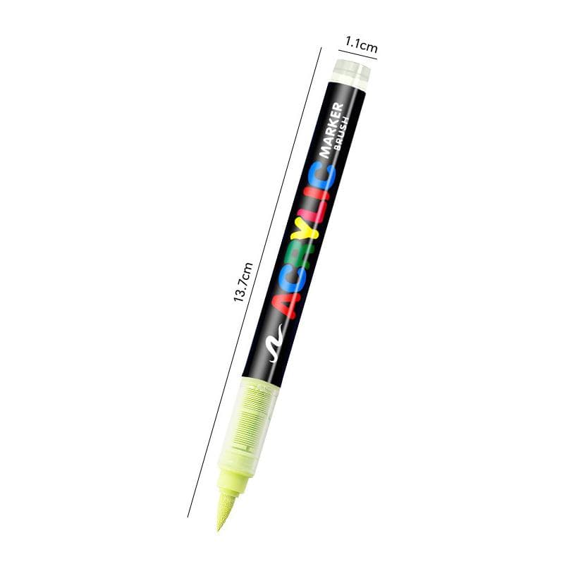 Direct Liquid Acrylic Marker Pen Paint Brush Pen Painting Stone Ceramic Glas Wood Canvas Making Drawing Graffiti Coloring Pen green