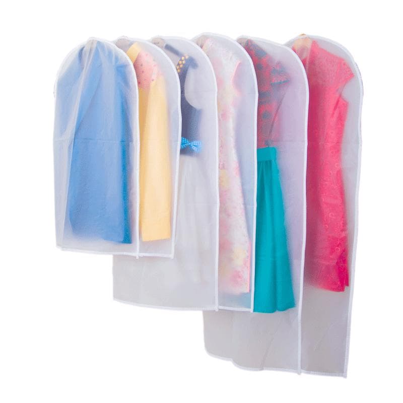 Transparent Dust Cover Clothes Storage Bag Wardrobe Hanging Organizer Garment Bags Home Organizer 60*110cm