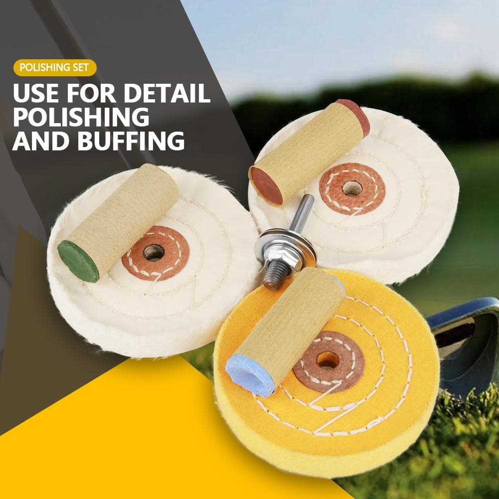 7Pcs Hard Metal Scratch Removal Buffing and Polishing Pads Set Polisher Tool Kit