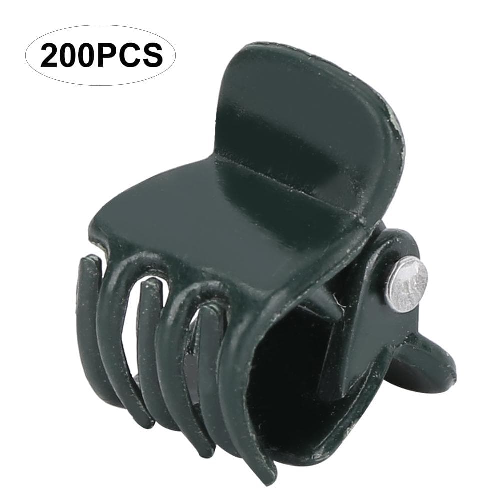 200Pcs 1.1cm Plant Clip Garden Flower Stems Fixing Support Clips Clamp for Orchid Horticulture