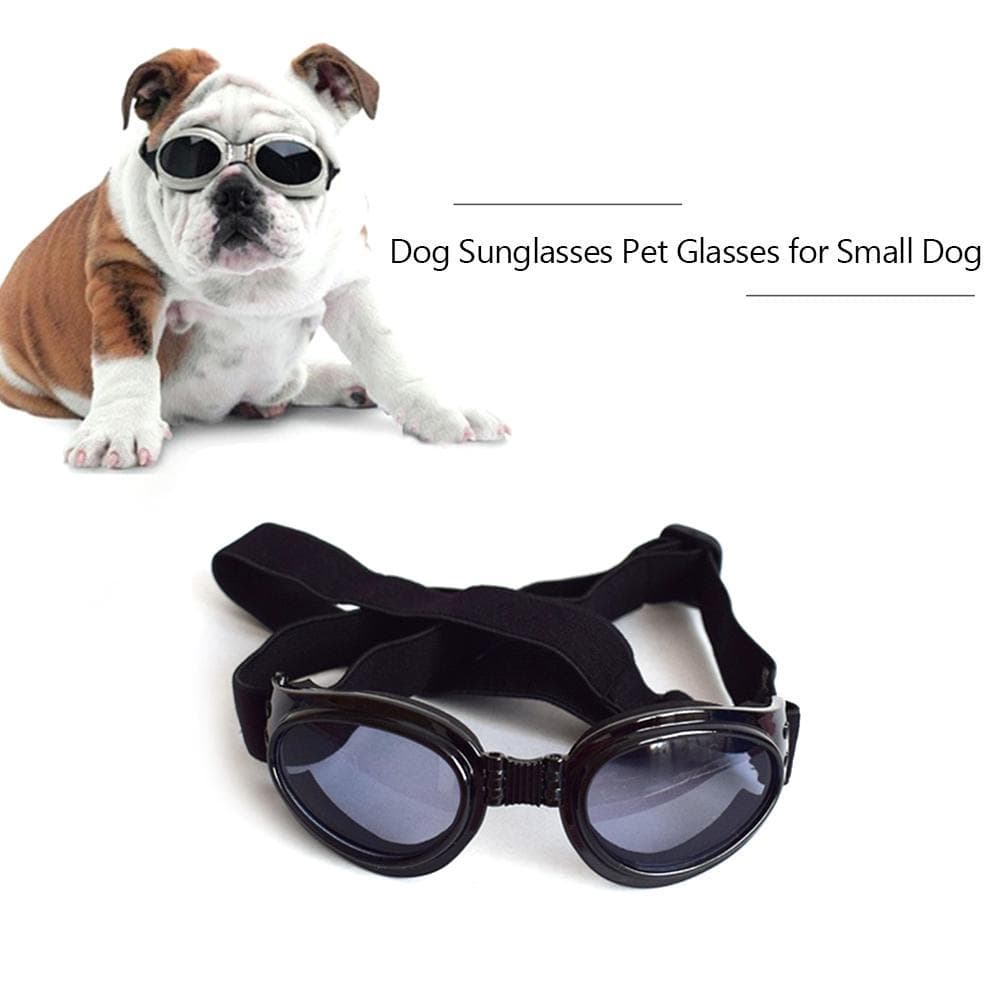 Dog Sunglasses Dog Goggles Pet Glasses UV Protection Sunglasses Adjustable black