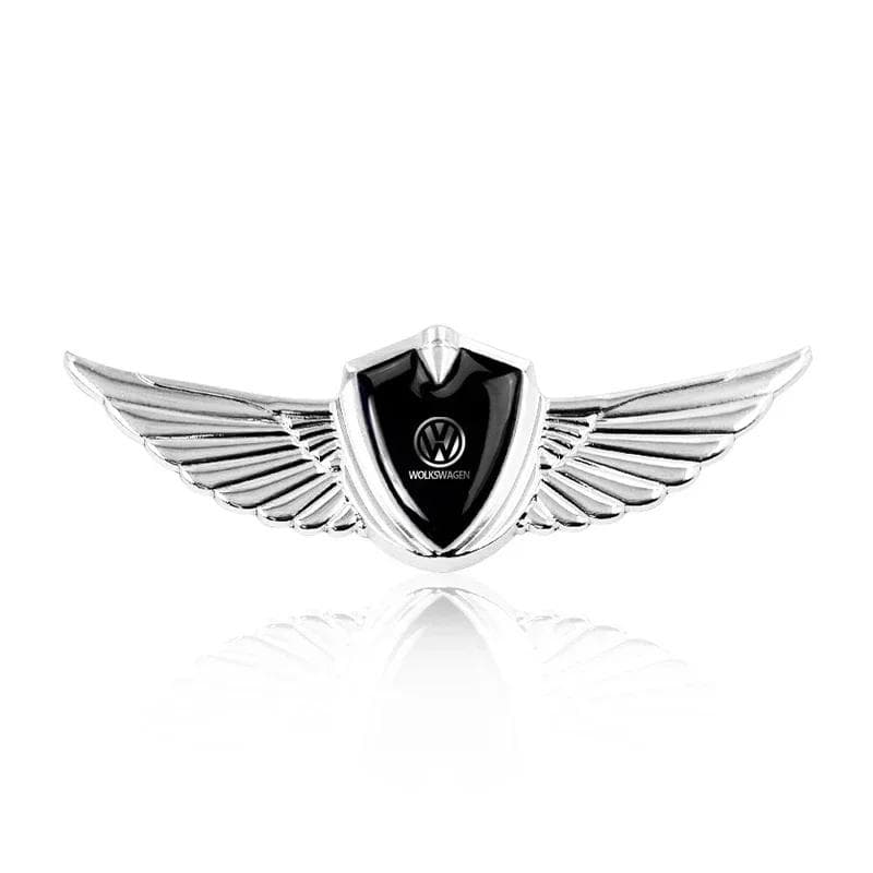 Car Badge Metal Wings Body Decoration Sticker For Volkswagen Polo Passat B5 B6 B7 T4 T5 Golf 4 5 6 Tiguan Jetta GTI Accessories
