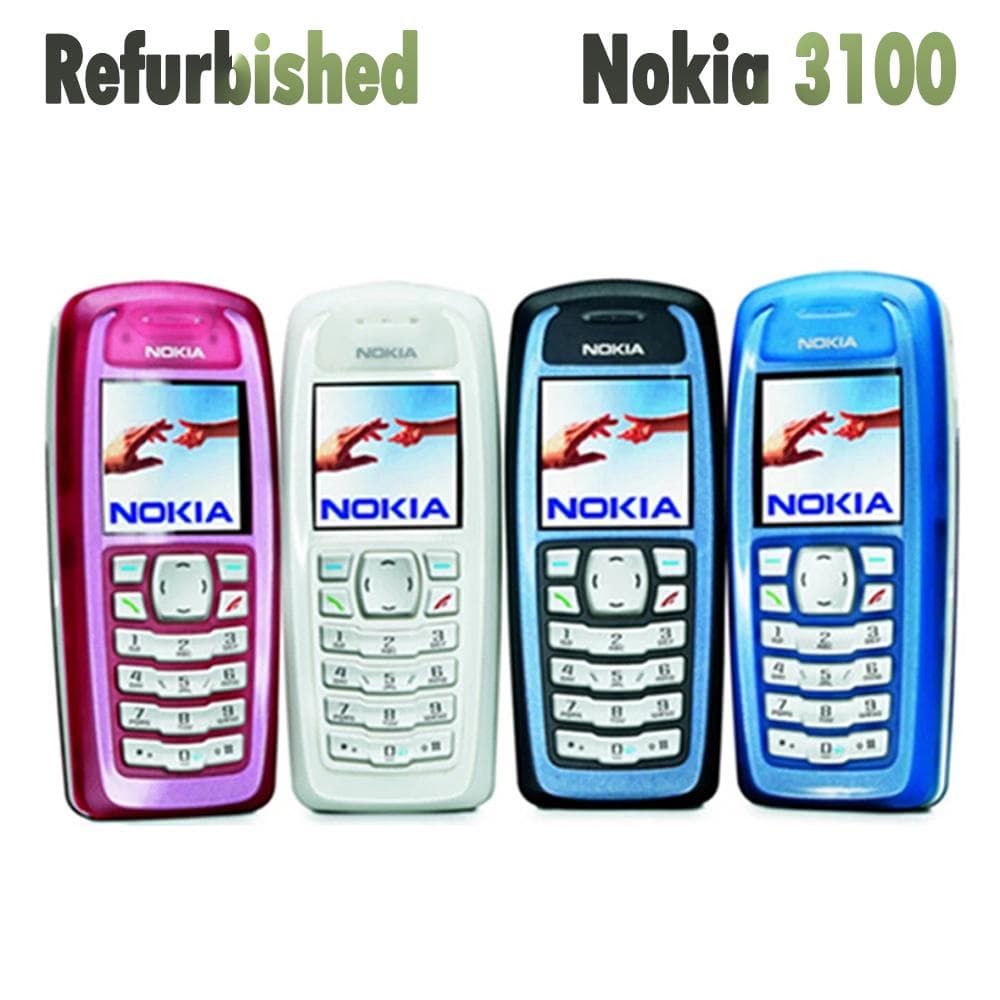 Refurbished Nokia Original Nokia 3100 Mobile Phone With 1 SIM Simple Set pink