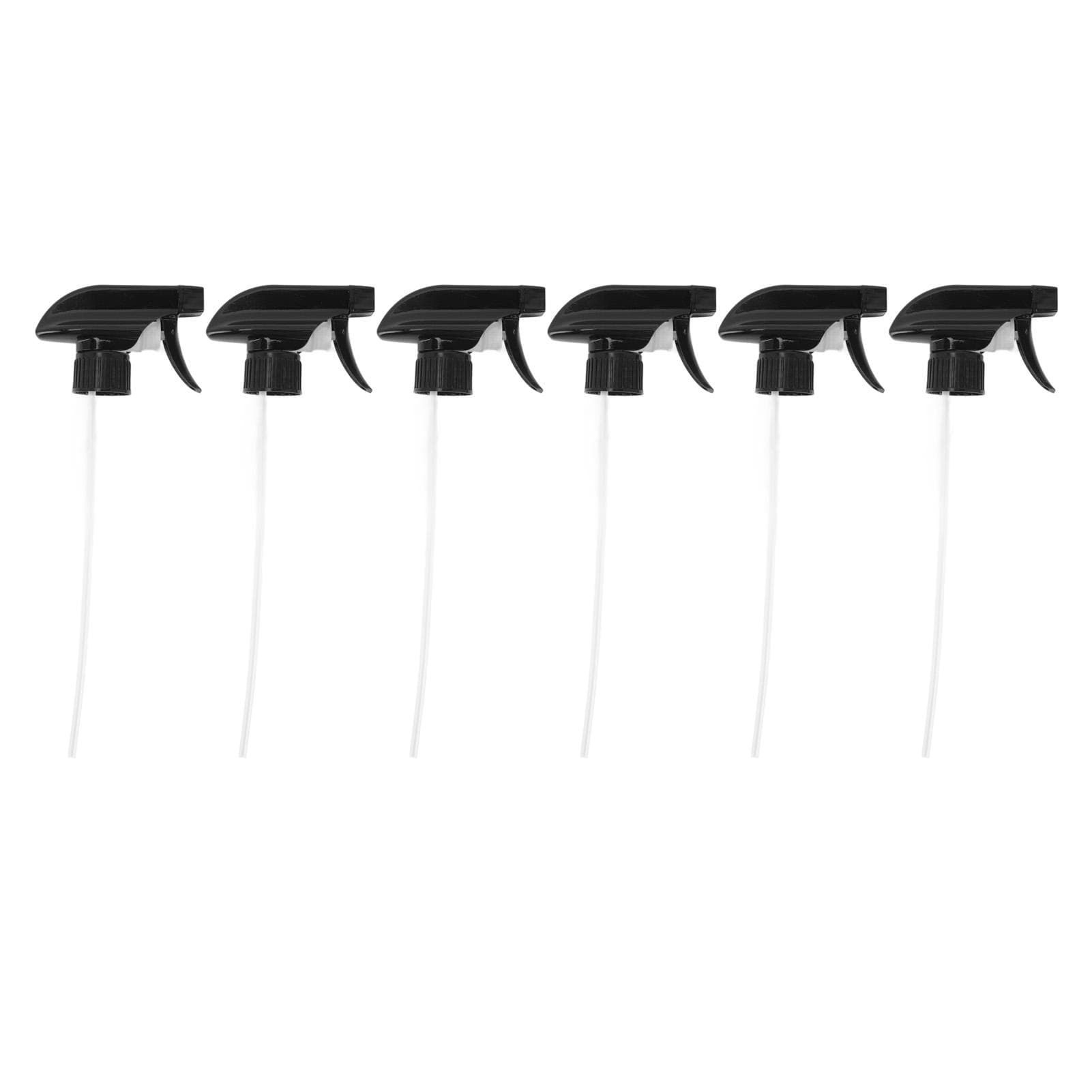 6Pcs Spray Bottle Replacement Nozzle Reusable Mist Stream Spray Tops Supplies Black 28mm