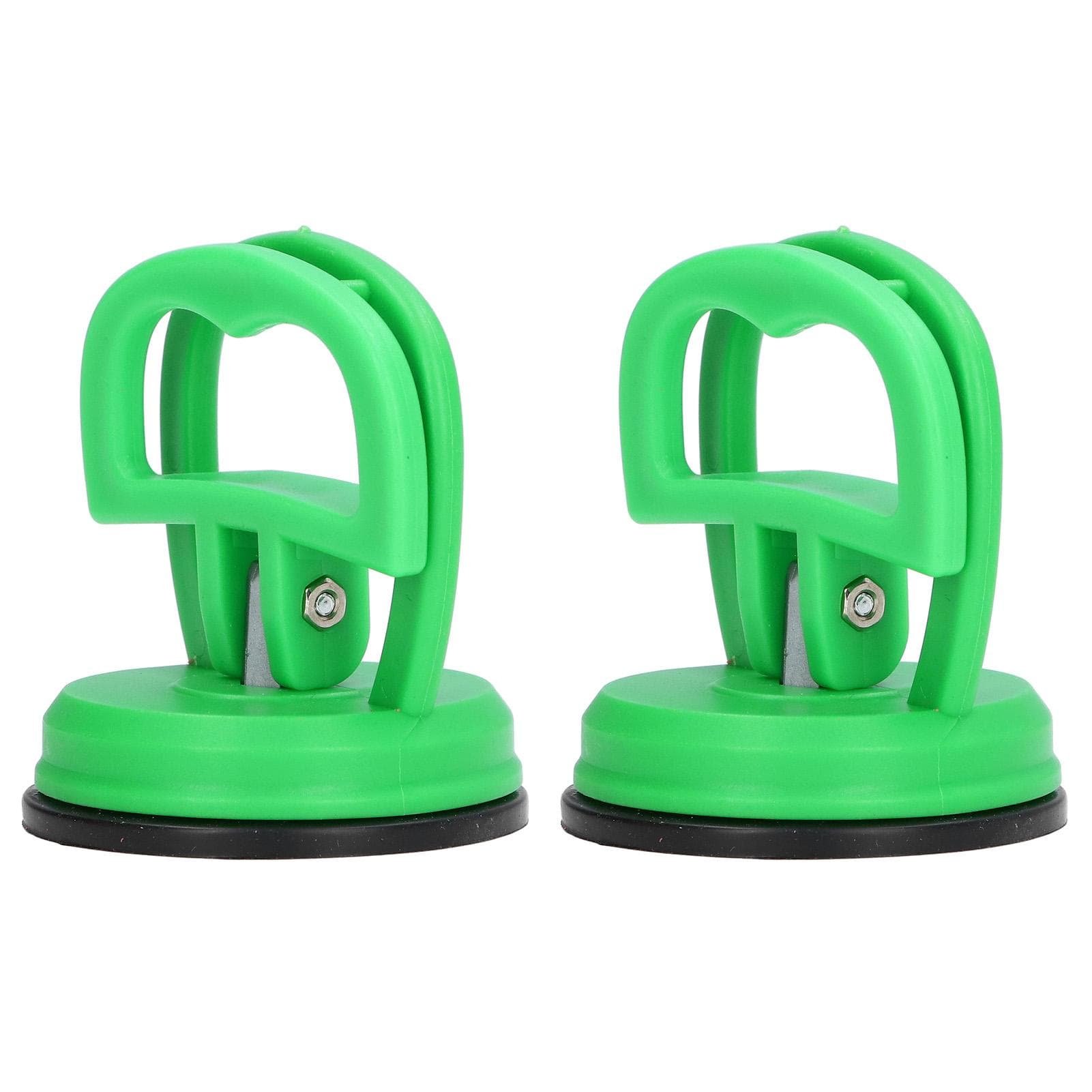 2pcs Suction Cup Puller Big Pull One Hand Buckle Suction Cup Lifter for Ceramic Tile Car Shell green