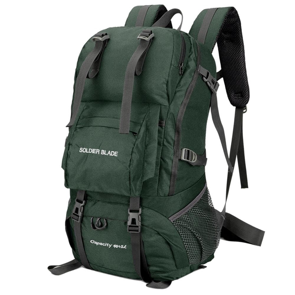 50L Mountaineering Backpack Waterproof Outdoor Running Bag Bicycle Bag Large Capacity Riding Bag dark green
