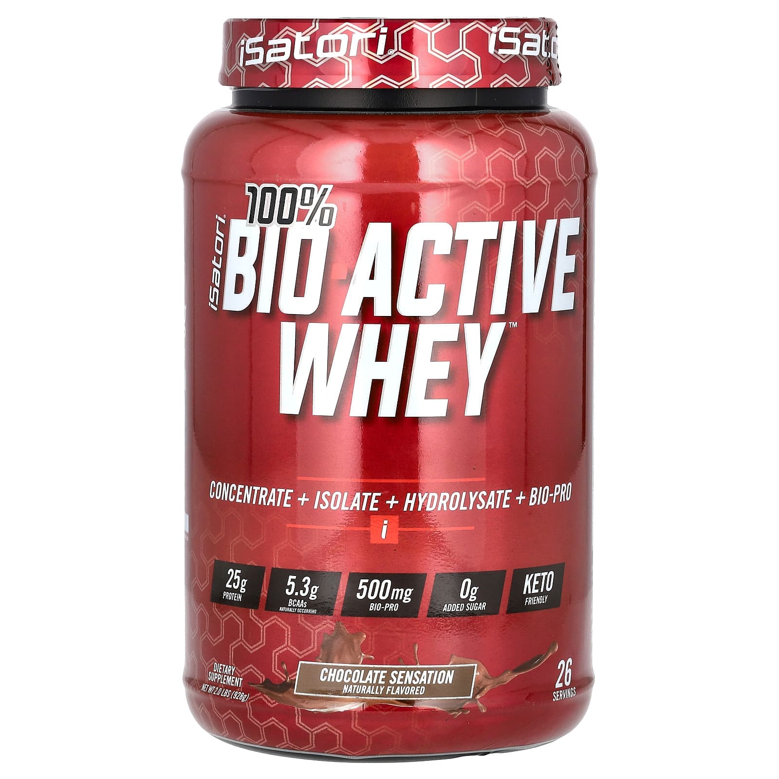 Isatori, 100% Bio-Active Whey, Chocolate Sensation, 2 lbs (928 g)