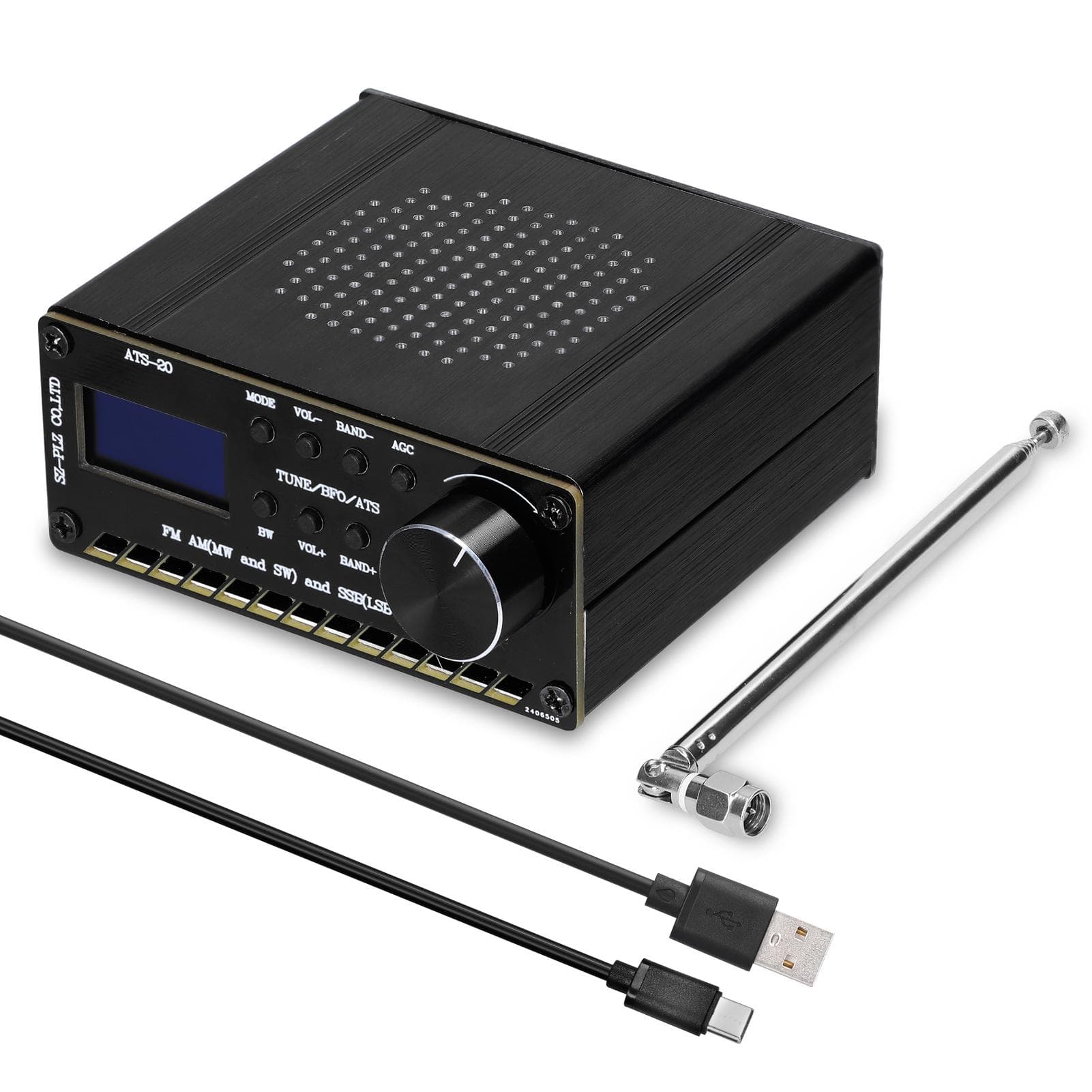 ATS-20 SI4735 Full-wave Band Radio Receiver FM AM (MW & SW) SSB (LSB & USB) Covering Commercial Ham