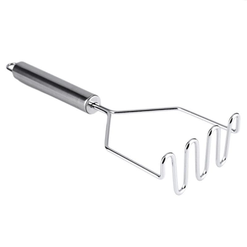 Stainless Steel Kitchen Gadget Potato Masher Press Cooking Tool Mashed Potatoes Wavy Pressure Ricer Kitchen Accessories silver