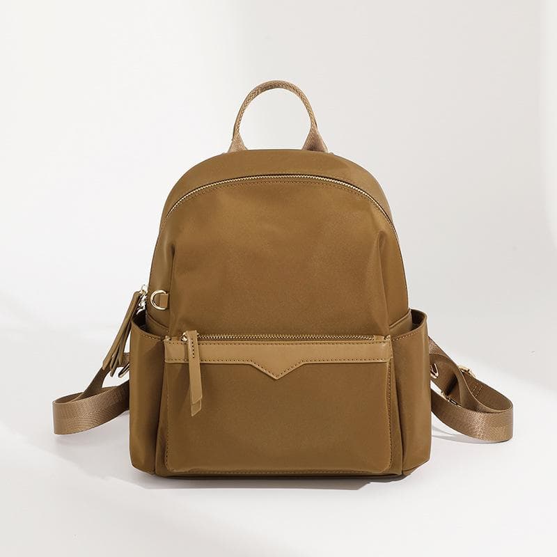 High Appearance Level Women's Backpack Stylish Oxford Cloth Backpack Travel Commuter High-grade Women's Bag brown