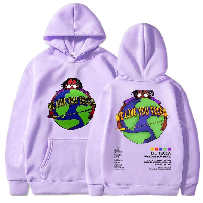 Lil Tecca Hoodie for Autumn/Winter Hip Hop Comfortable Sweatshirts Pop Retro Fleece Clothing Gothic Soft Pullovers M