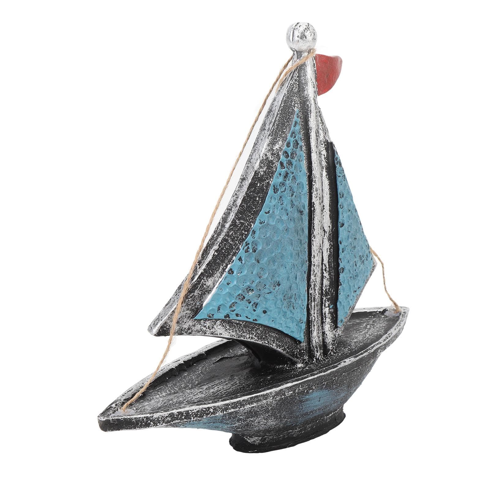 Sailboat Model Resin Exquisite Workmanship Vintage Boat Decor Ship Model for Home and Office