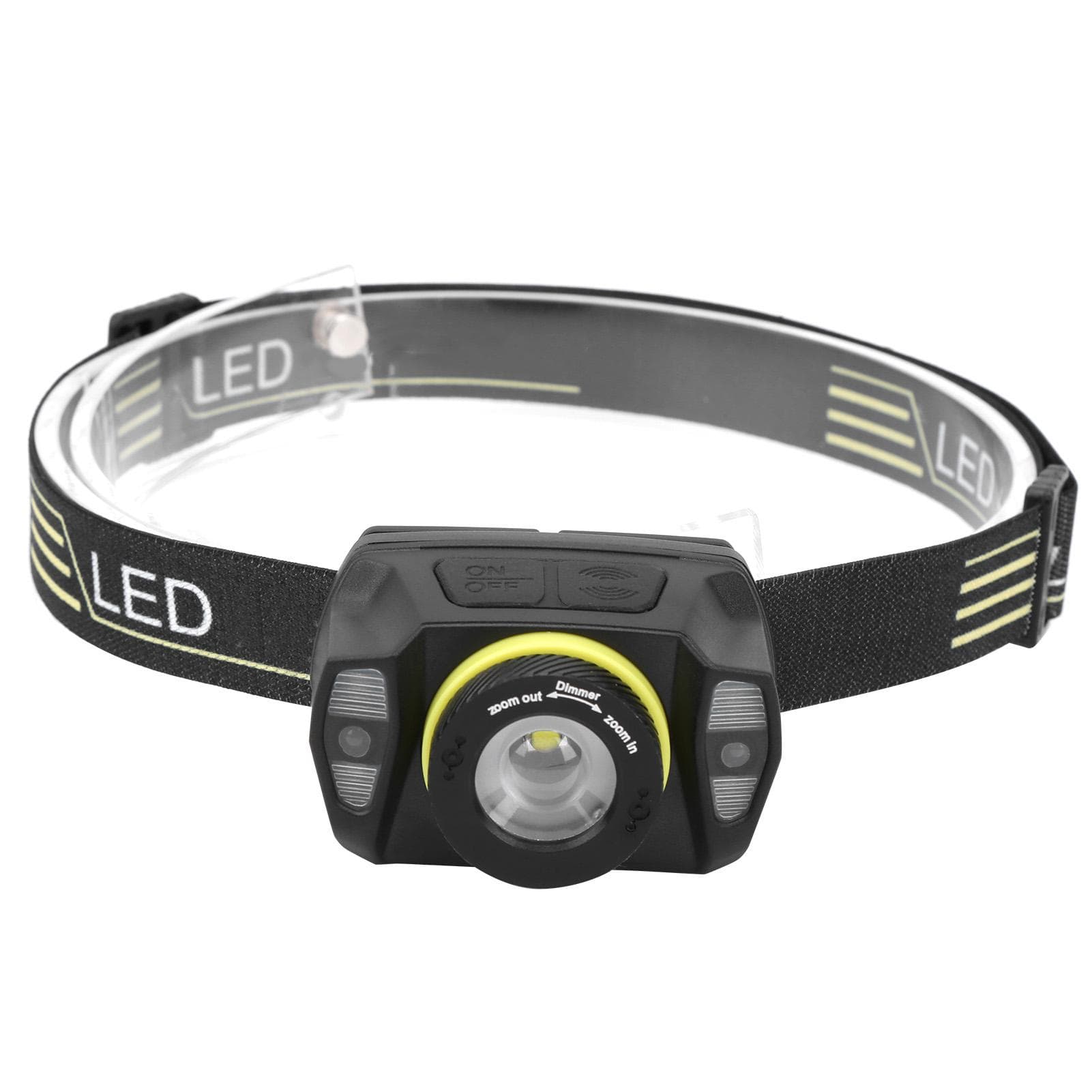 XPG+LED Strong Brightness Front Light Shake Interaction Zoom Builtin Battery USB Charging