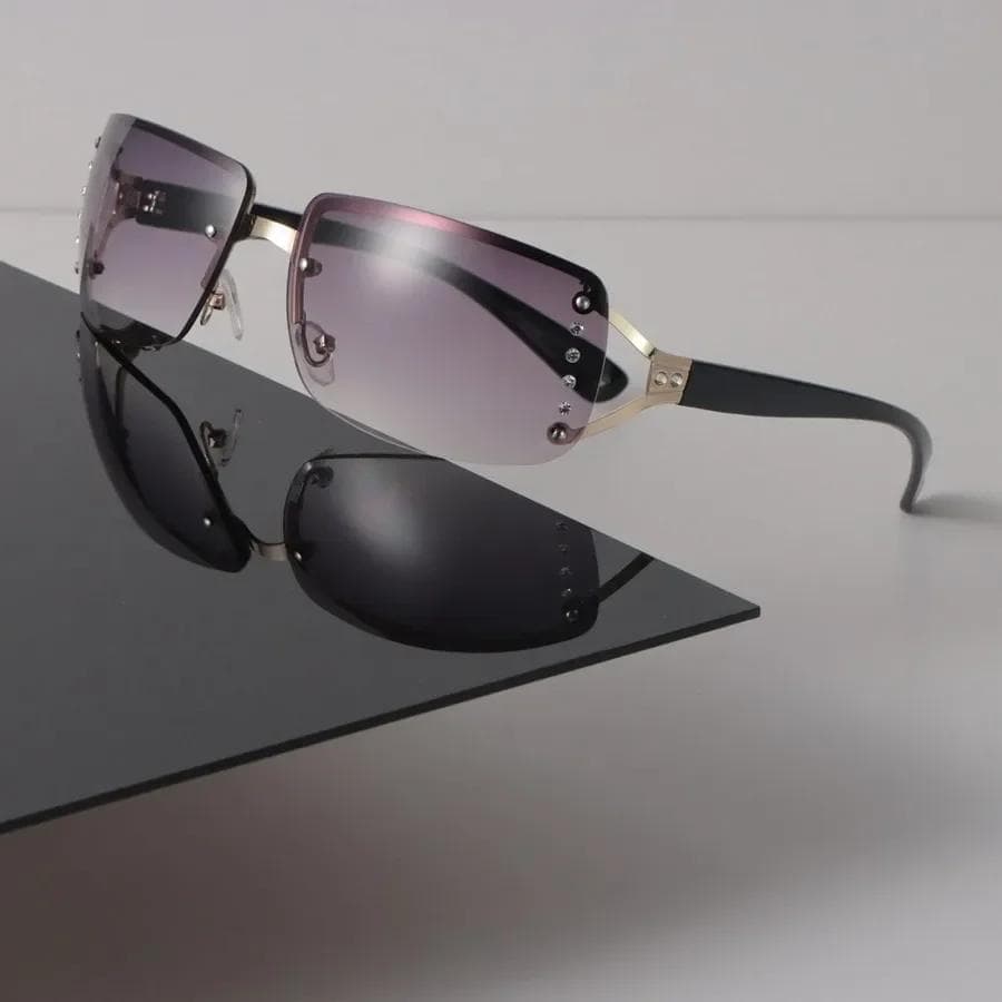 Fashion Square Sunglasses Women Men Retro Gradient Mirror Lens Designer Brand Sun Glasses for Female Male Other