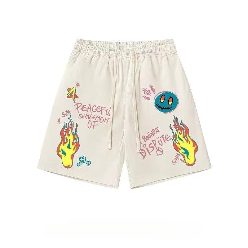 New Summer Retro Shorts Men's Thin Design Niche Loose Sports and Casual Five-point Pants One size