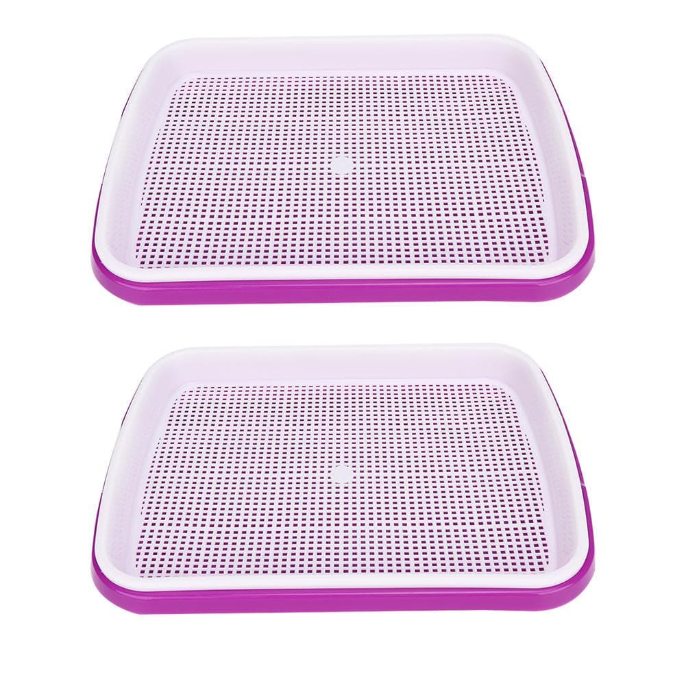 2Pcs Double Layer Hydroponics Flower Plant Seed Germination Tray Seedling Tray Seed Nursery Pot