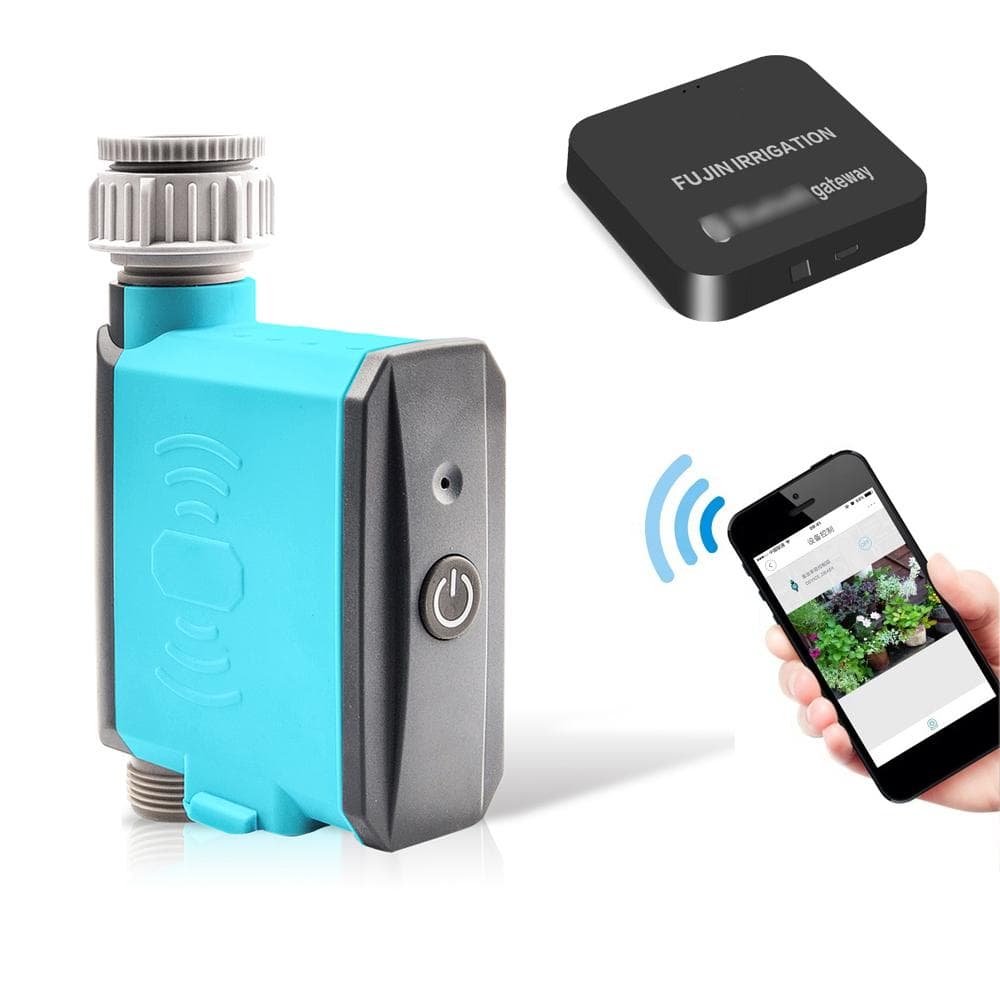 Intelligent Smartphone Wifi BT Irrigation Controller Plant Watering Timer Garden Irrigation Control black