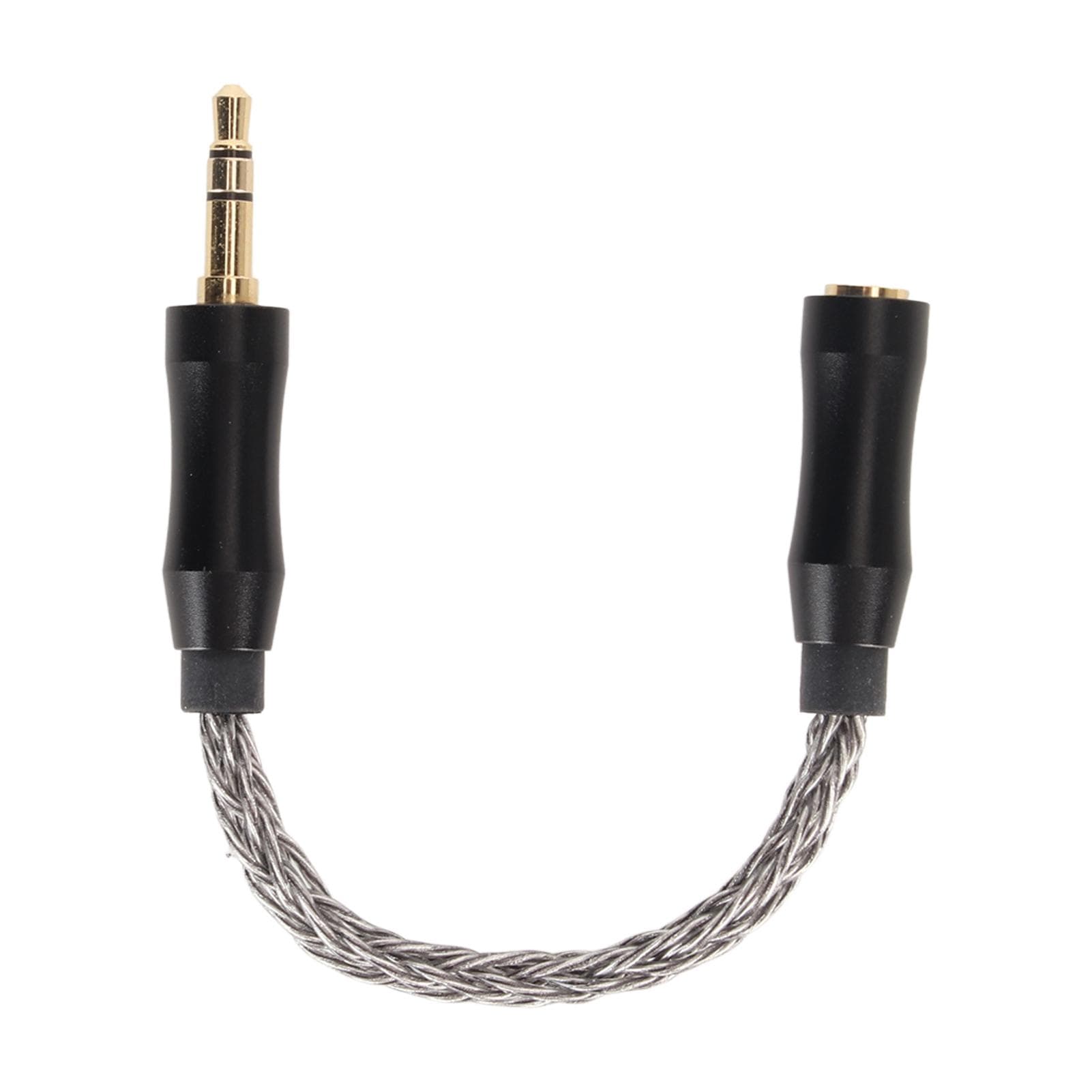 2.5mm to 3.5mm Sound Cable Female to Male Single Crystal Copper Core Gold Plated Connector cool grey