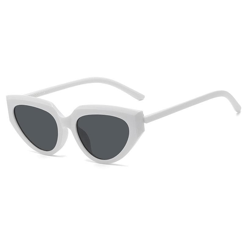 Vintage Oversized Cat Eye Sunglasses Women Designer Punk Cateye Sun Glasses Fashion Trend Shades Eyewear only 1pcs sunglasses