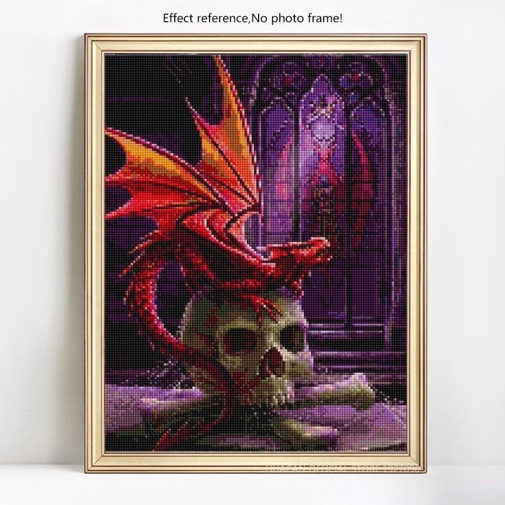 Diamond Painting Skull Crystal Embroidery Pictures With Rhinestones Diamond Mosaic 20X30