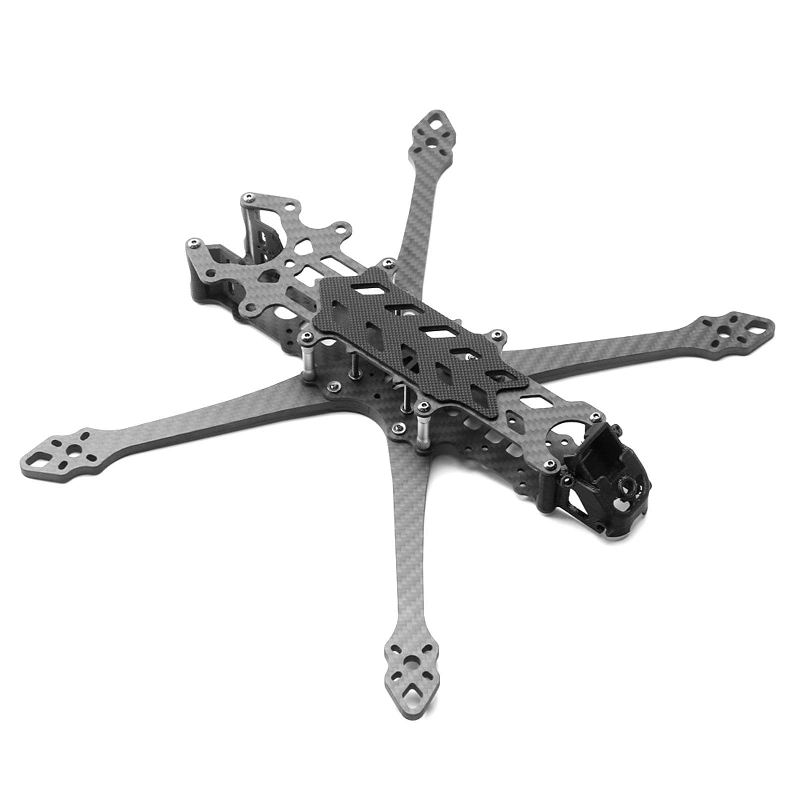 7 inch 295mm FPV Carbon Fiber Freestyle Frame Kit Wheelbase 295mm Arm 5.0mm Suitable for Long Range dark gray