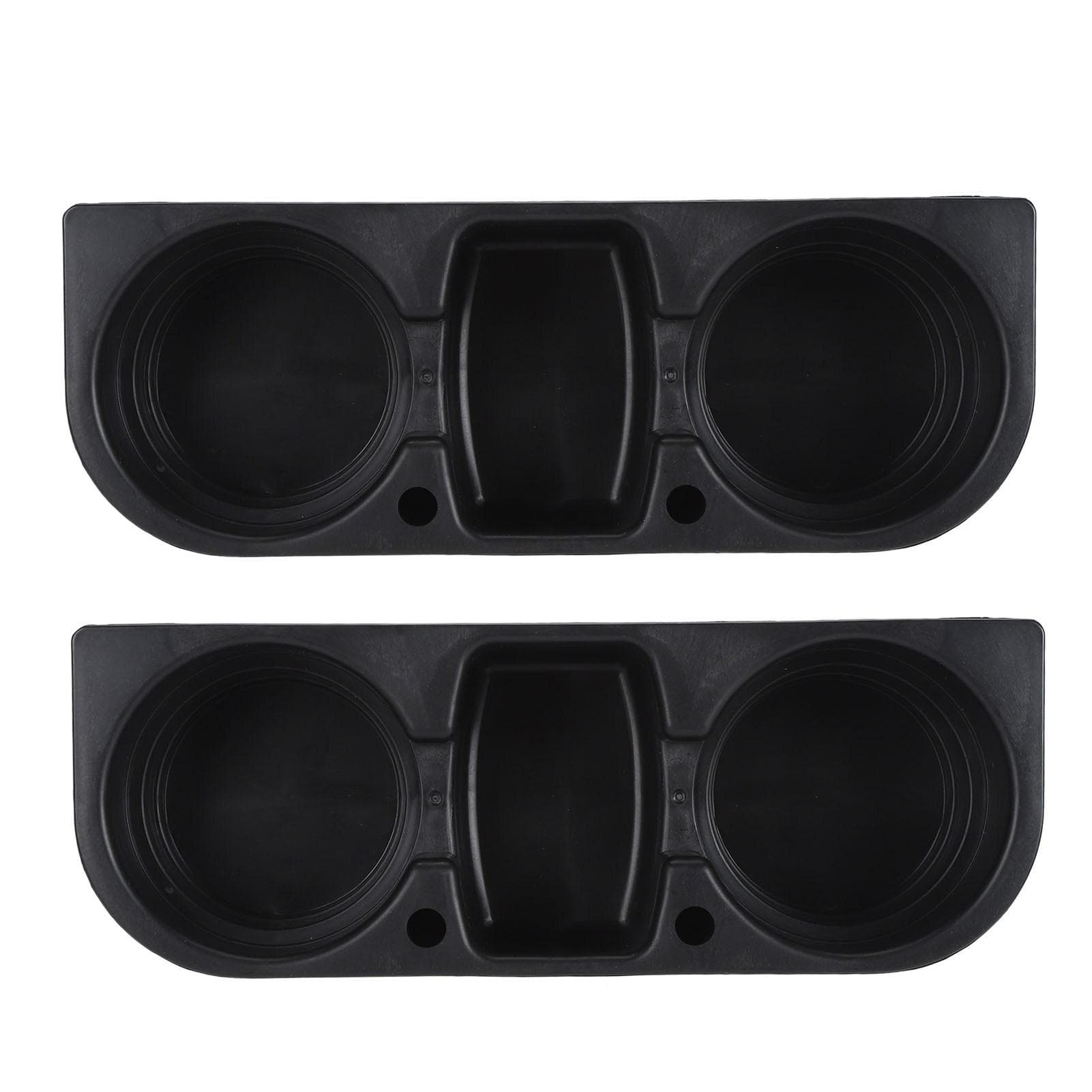 2Pcs Car Seat Wedge Cup Holder Space Saving Washable Removable Car Seat Gap Filler Cup Organizer black