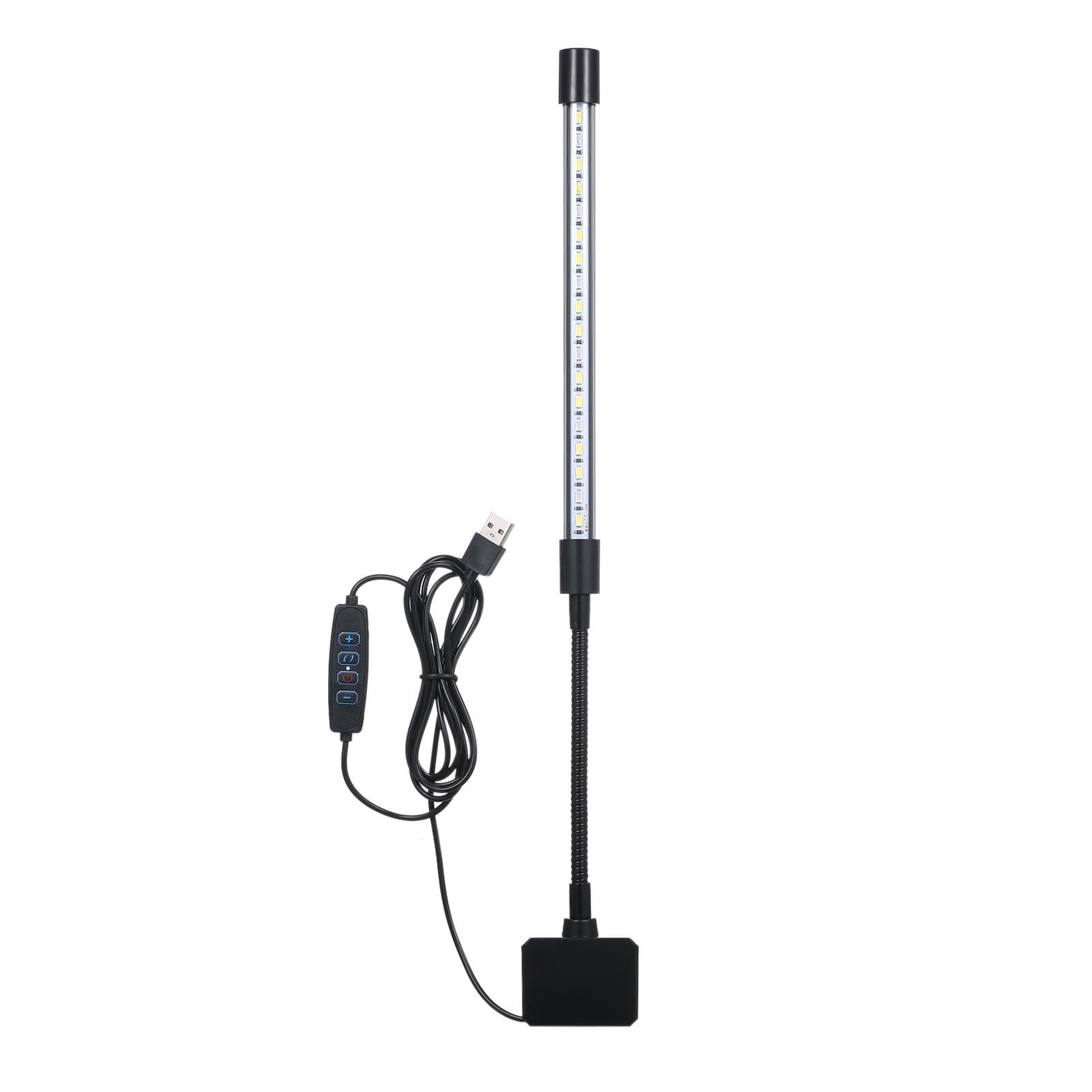 D C 5V 7W 18 LED Aquarium Light Fish Jar Clamp Clip View Lamp USB Powered Operated 3 Lighting black