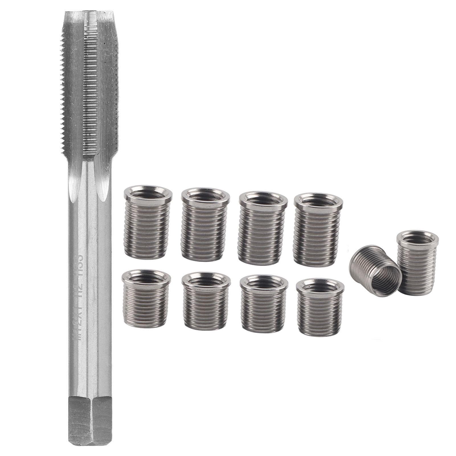 Spark Plug Thread Repair Tool M10x1.0 Bolt + M12x1.0 Tap Auto Accessories Hardware Kit