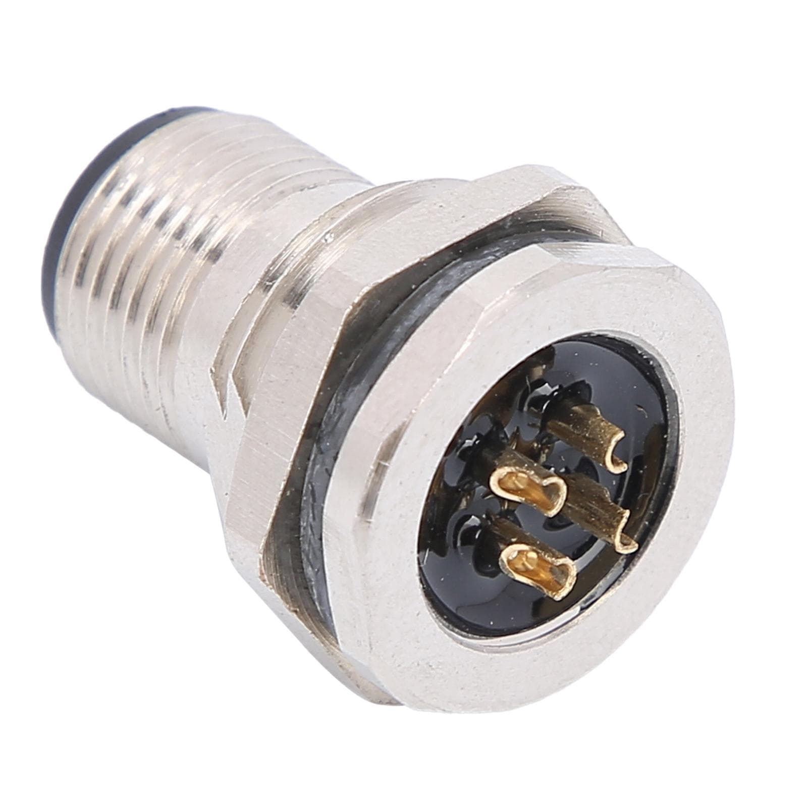 Waterproof Socket 4Pin Panel Back Mounting Waterproof Connector Electrical Supplies M12FP4