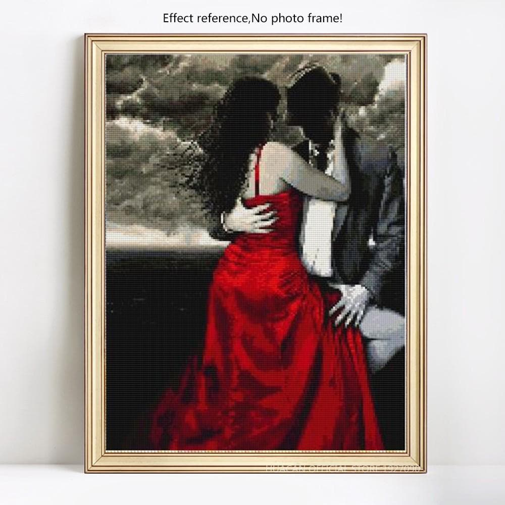Diamond Painting Couple Wedding Dress Full Rhinestone Mosaic Diamond Embroidery Cross Stitch 20X30CM