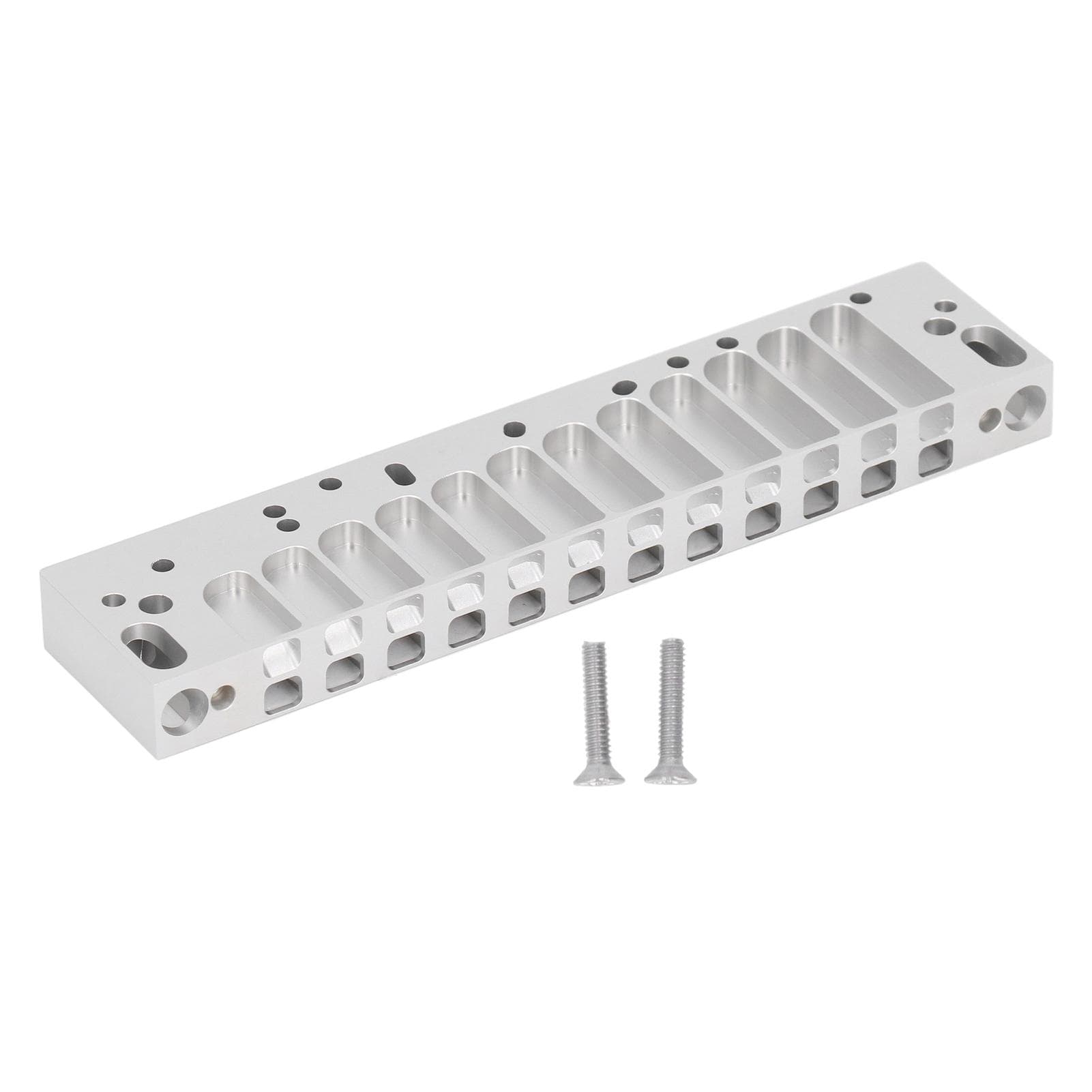 Harmonica Comb Part 12Hole Chromatic Scale Comb Frosted Silver Lightweight for HOHNER 270D