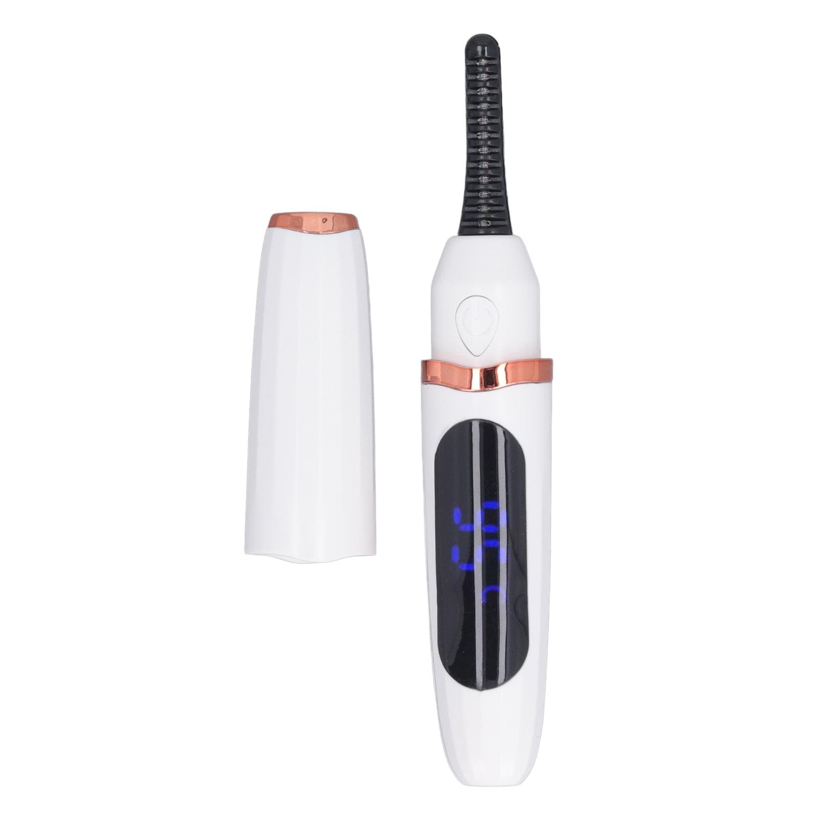 Heated Eyelash Curlers USB Rechargeable Long Lasting with LED Temp Display Electric Lash Curling
