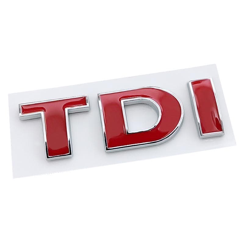 3d ABS Black Logo TDI Emblem Car Trunk Badge Decal For Passat Jetta Touareg Tiguan Touran Golf 4 5 6 Caddy TDI Sticker Accessories 8#