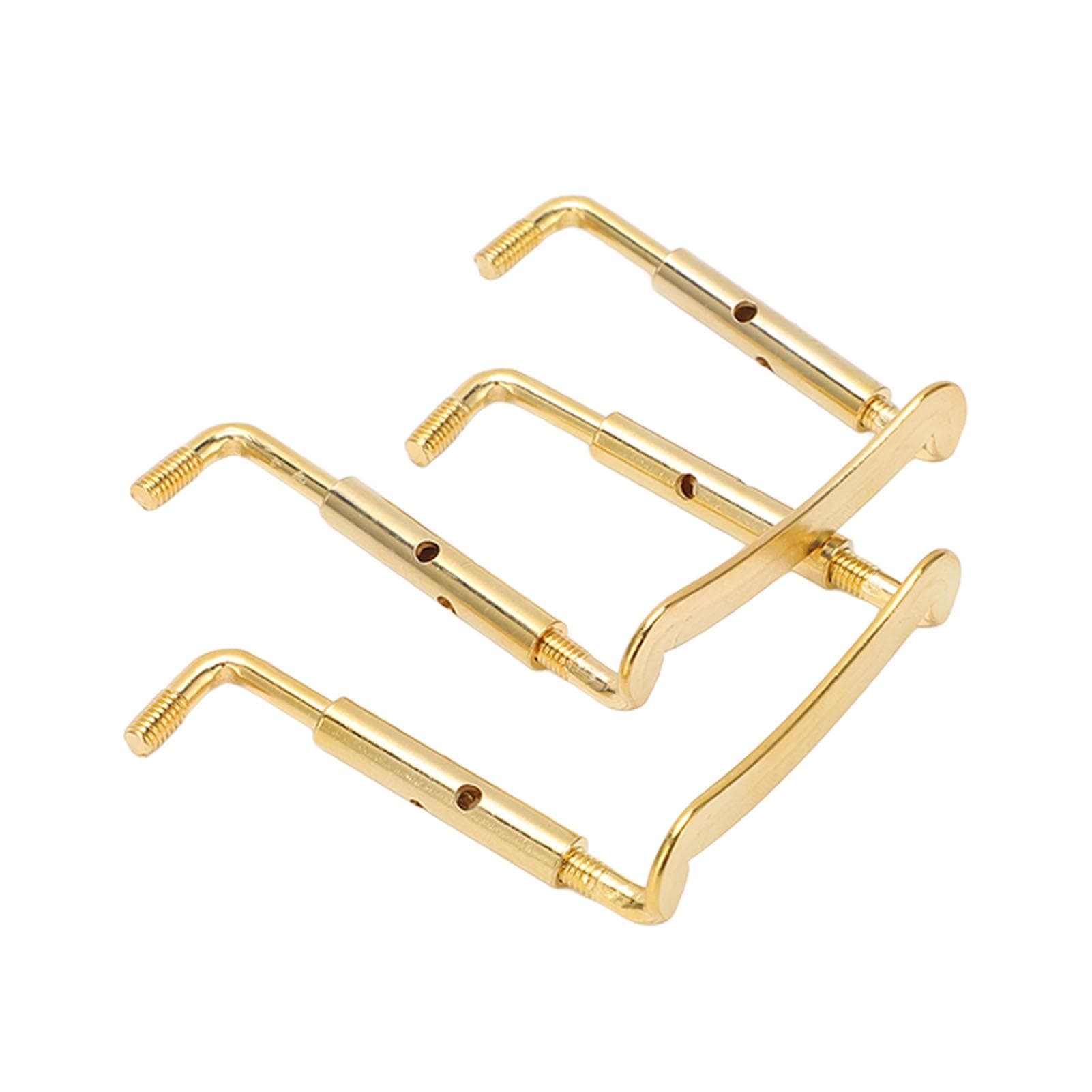 2PCS 44 Violin Chinrest Screws Chin Rest Metal Clamp Fittings Stringed Instrument Parts