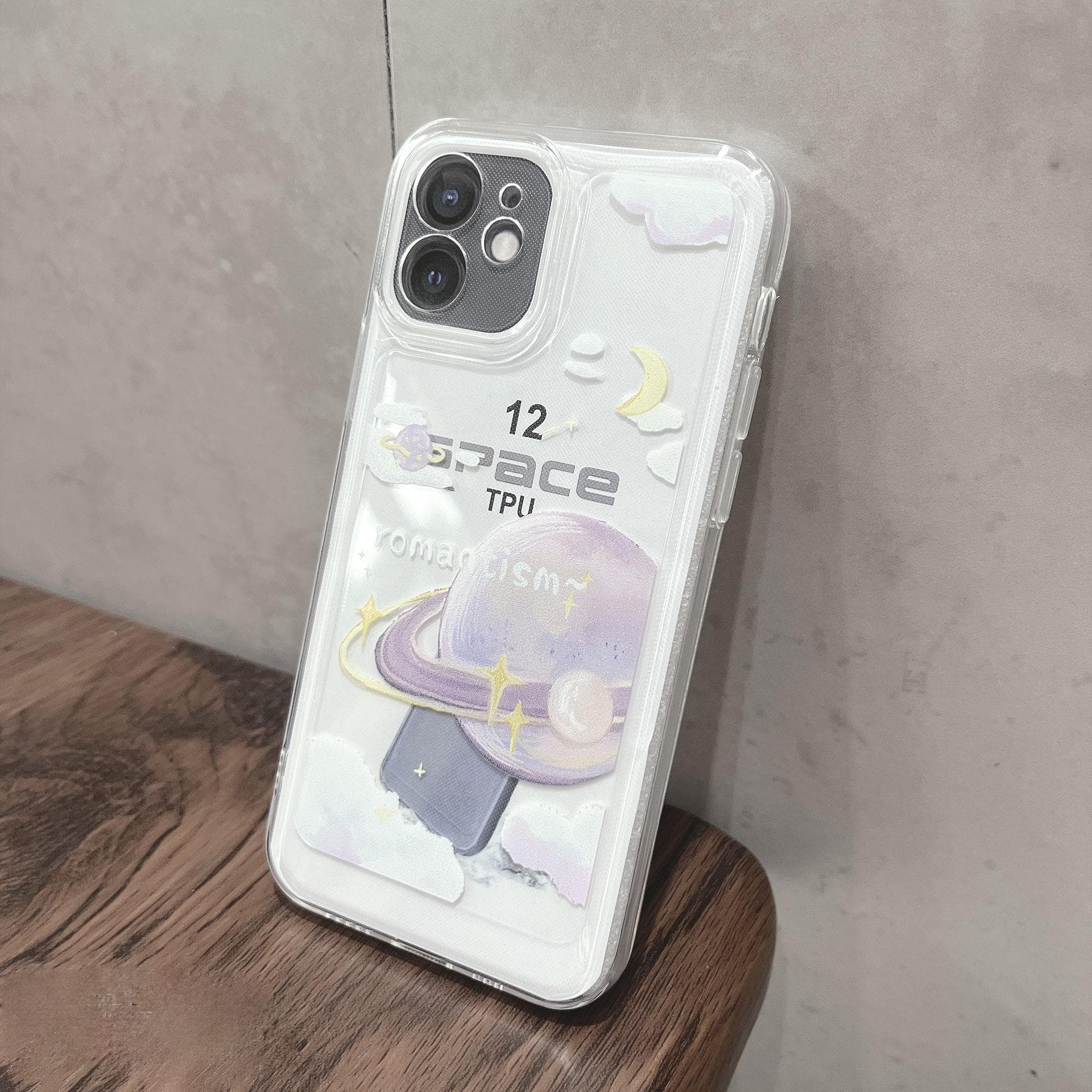 Colored Planet Mobile Case Applicable To Apple 16promax Painted Space Shell IPhone 14/15 Protective Case 13 Apple 11promax