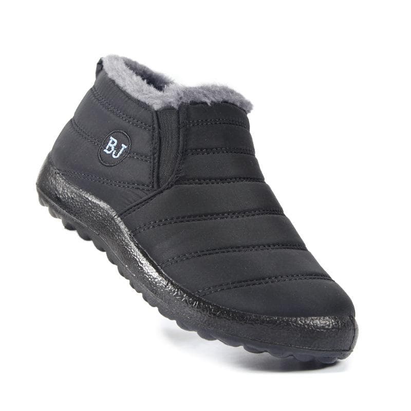 2024 Winter New Plush Snow Boots for Women Warm Light Outdoor Large Shoes Fashionable Versatile Lovers Botas Mujer Invierno 35 black