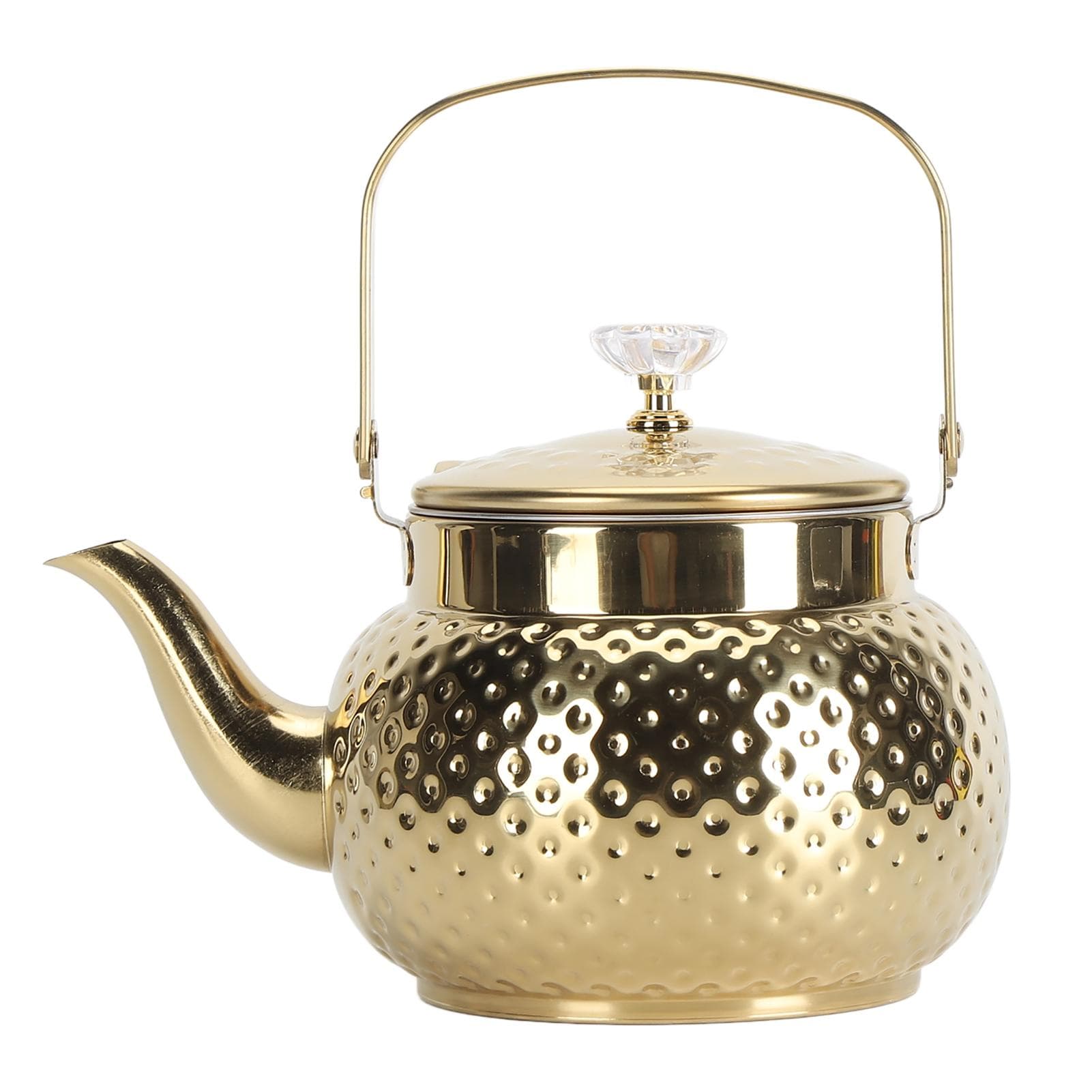 Stovetop Tea Kettle Stainless Steel Stove Teapot with Infuser for Home Restaurant Hotel 1.5L Diamond Pattern