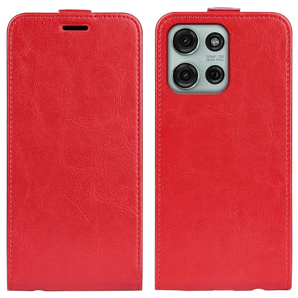 For Motorola Moto G75 5G Case with Card Slots Vertical Flip Leather Phone Cover D