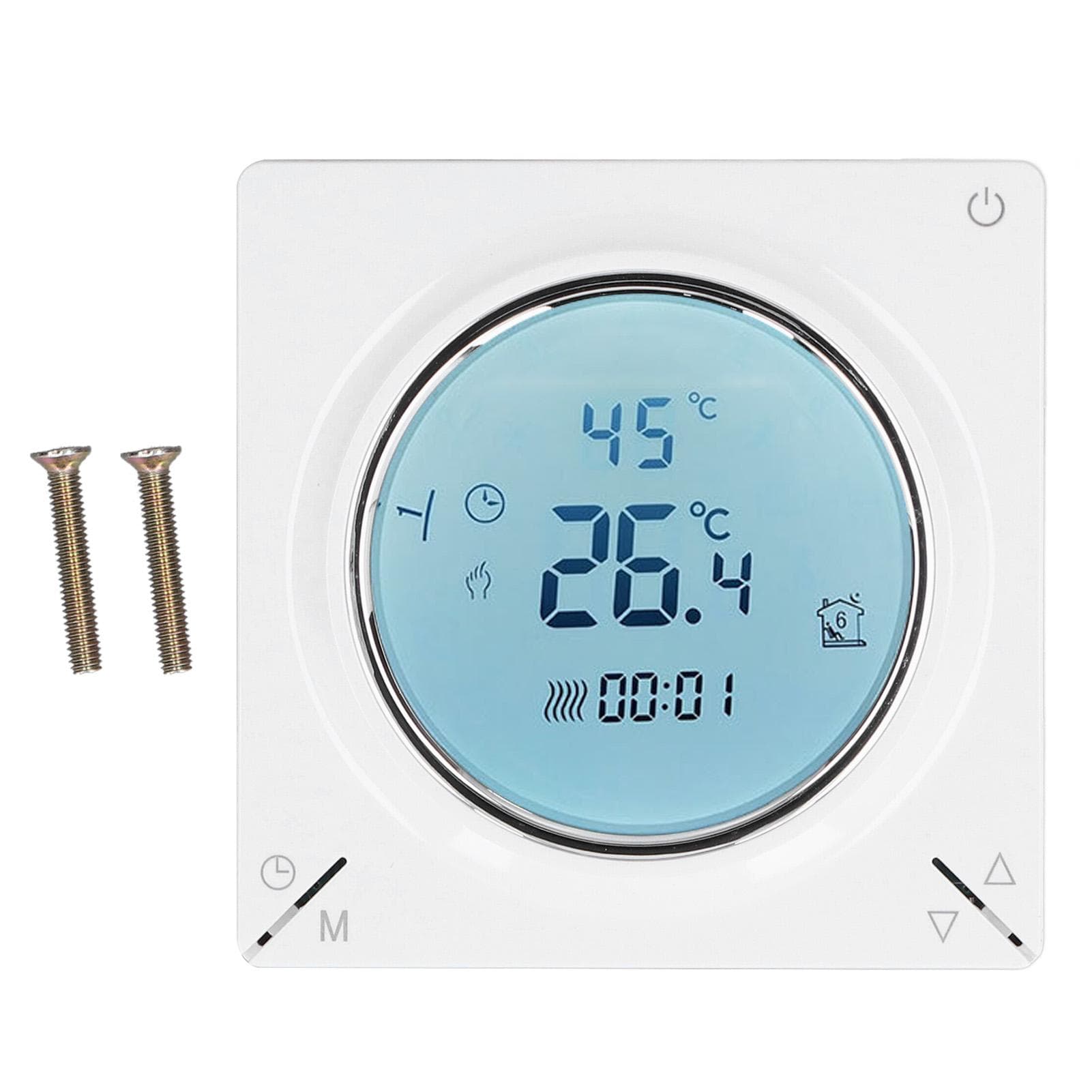 Smart Thermostat Fast Reading Reliable Chip Strong Anti Interference Practical LCD Screen