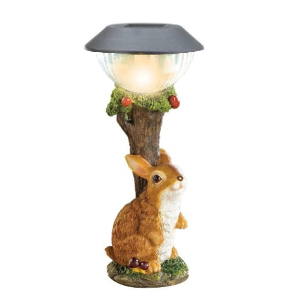 Resin Statues for Outdoor Climbing Garden Statue Patio Gardening Decorative Solar Animal Lights