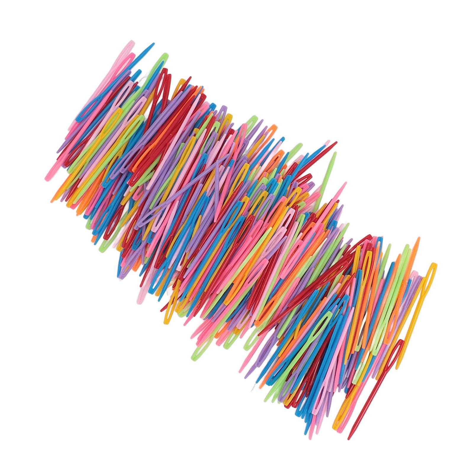 1000PCS Large Eye Plastic Sewing Needles Yarn Needles Weaving Needles Embroidery Needles for DIY