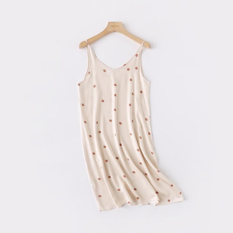 Summer new ladies nightdress camisole skirt printed V-neck sleeveless skirt sexy dress summer plus size women XXL