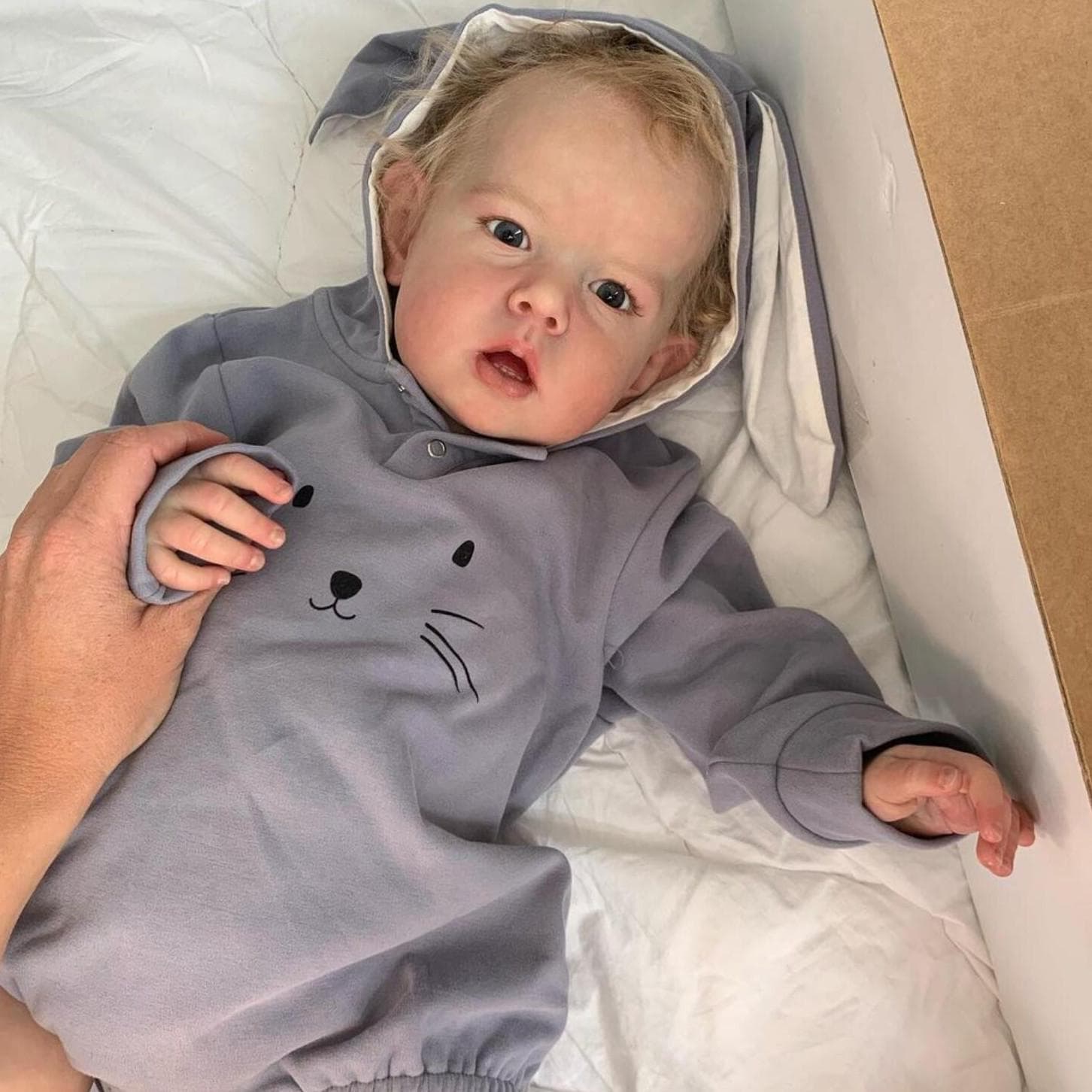 50/70cm Realistic High Quality 3D Painted Reborn Doll Liam Alive Soft Cotton Body Simulation Baby Dolls Kid Playmate Toy Festival Gift Wedding Present 50cm